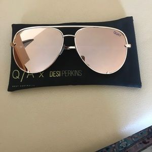 Quay Australia Accessories - Quay x Desi Perkins 'High Key' Aviator Sunglasses Quay Australia Accessories - Quay x Desi Perkins 'High Key' Aviator Sunglasses